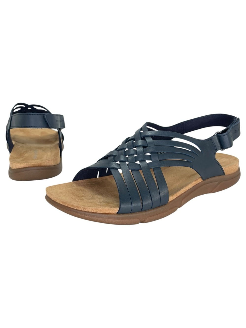 Easy Spirit Mar Dark Blue Leather Slingback Womens Sandals Size 9.5M - Picture 9 of 14